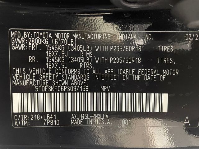 2023 Toyota Sienna Platinum AWD 7-Passenger - 22995945 - 51