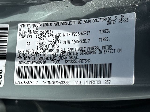 2023 Toyota Tacoma 2WD TRD Sport Double Cab 5' Bed V6 Automatic - 23058168 - 21