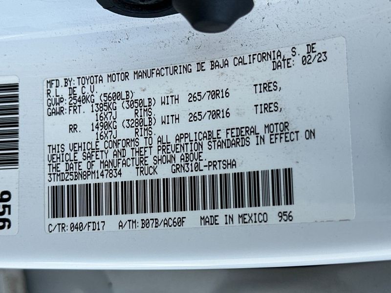 2023 Toyota Tacoma 4WD  - 23004492 - 20