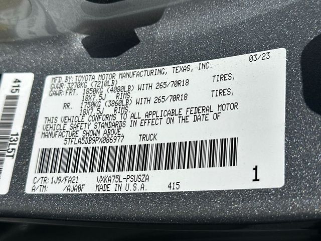 2023 Toyota Tundra 4WD SR5 - 23055172 - 21