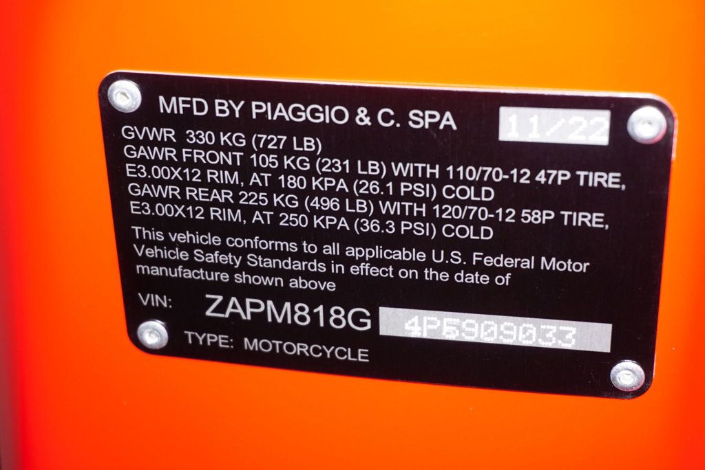 2023 VESPA PRIMAVERA 150 RED 1-OWNER VERY NICE!!! - 22805595 - 31