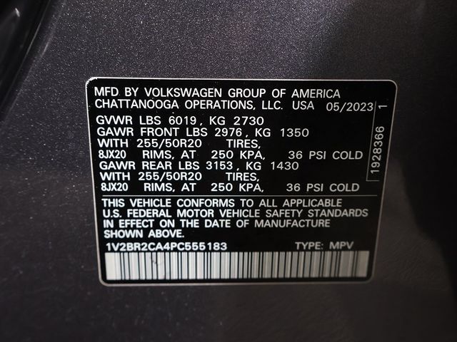 2023 Volkswagen Atlas 3.6L V6 SEL 4MOTION - 22957146 - 62