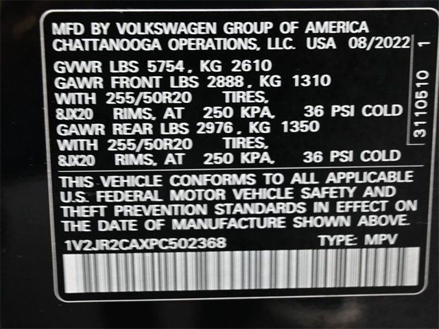 2023 Volkswagen Atlas 3.6L V6 SE w/Technology FWD - 22954279 - 6