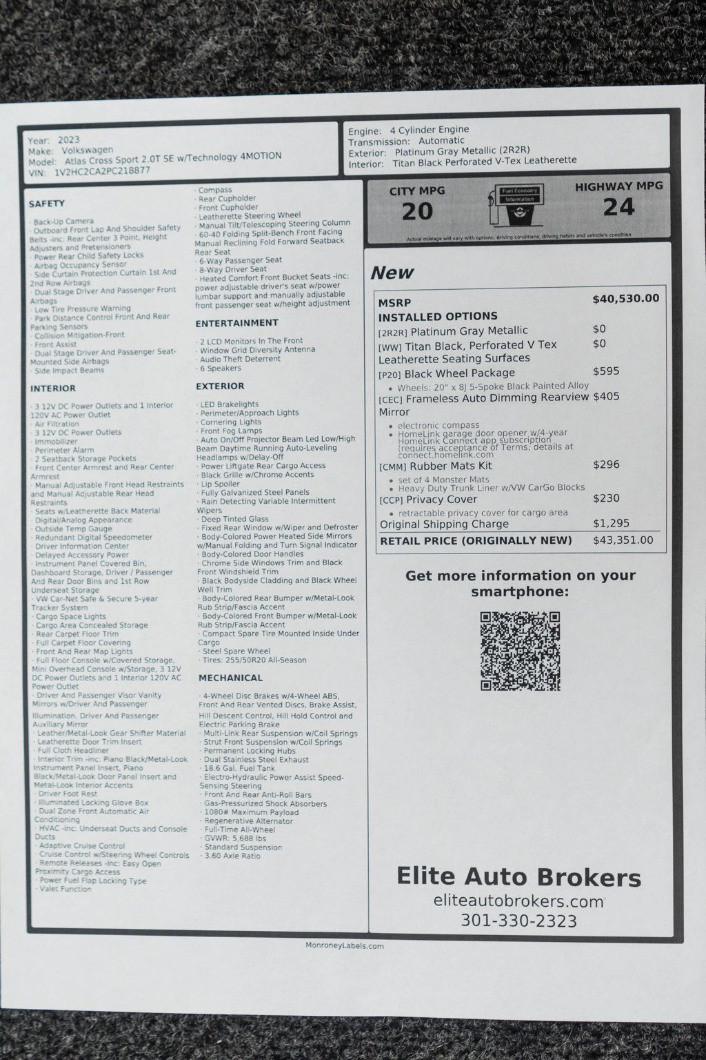 Volkswagen Atlas Cross Sport photo 48