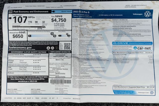 2023 Volkswagen ID.4 Pro S RWD - 23039781 - 45