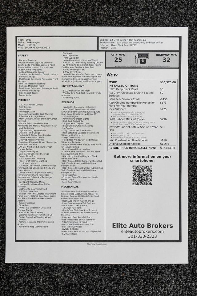 2023 Volkswagen Taos SE 4MOTION - 22982909 - 42
