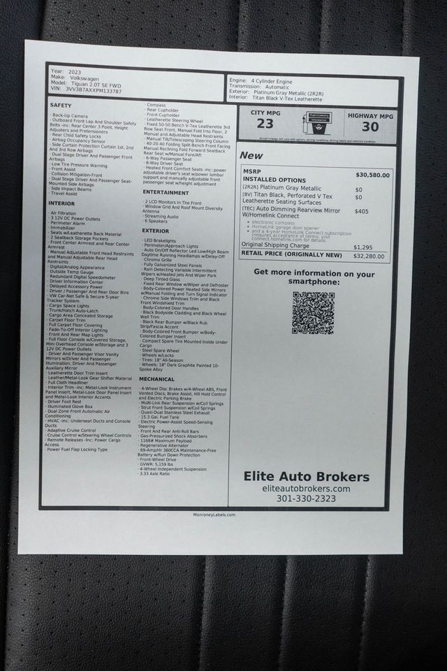 2023 Volkswagen Tiguan 2.0T SE FWD - 22972881 - 41