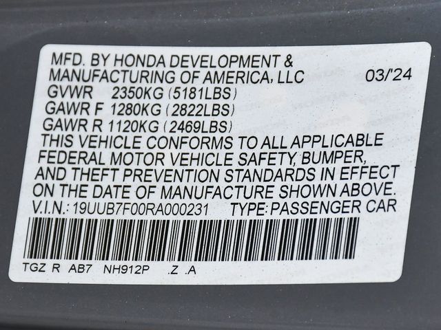 2024 Acura TLX Type S - 23082711 - 20