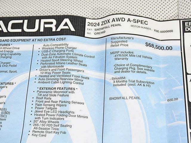 2024 Acura ZDX Base - 23070917 - 65