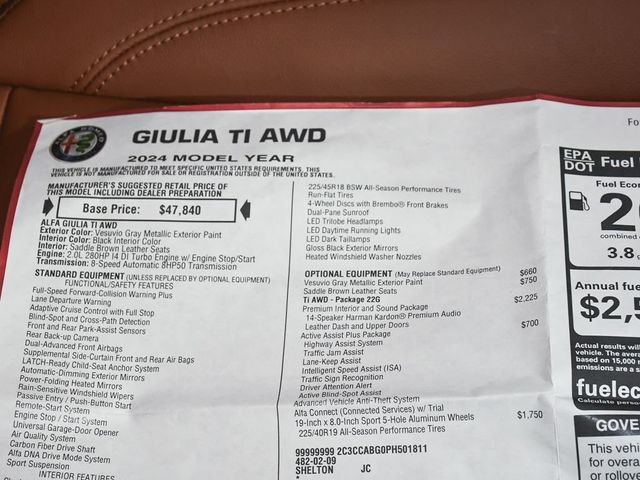 2024 Alfa Romeo Giulia Ti - 23001619 - 59