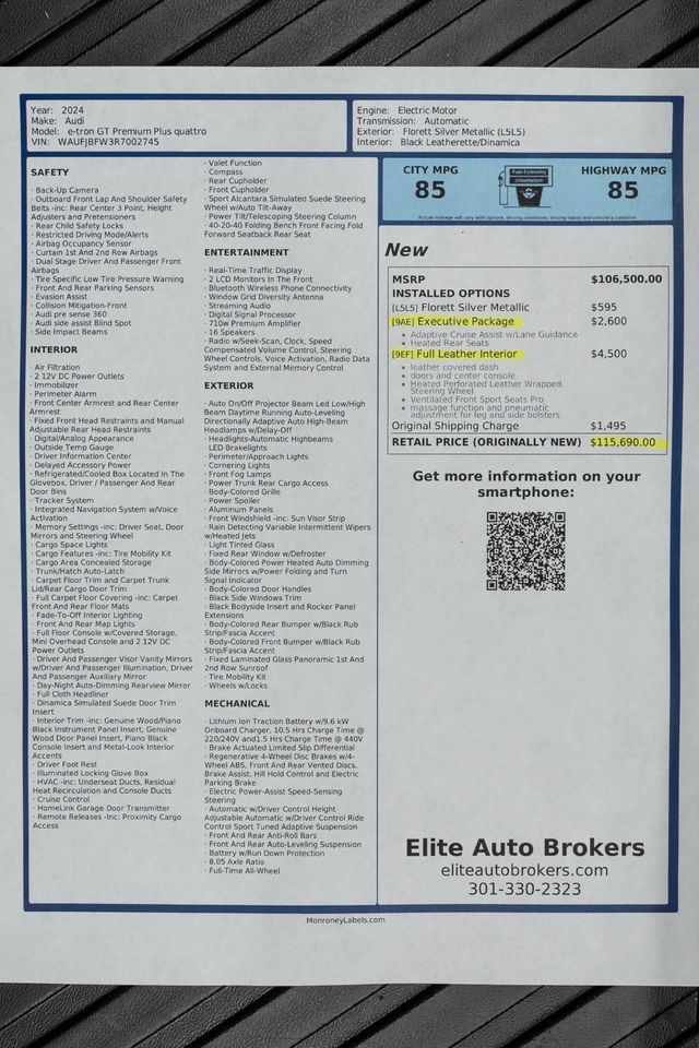 2024 Audi e-tron GT Premium Plus quattro - 23024256 - 53