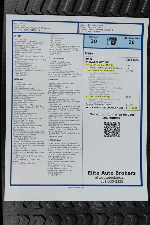 2024 Audi Q3 S line Premium 45 TFSI quattro - 22966744 - 50