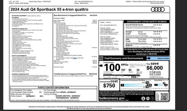 2024 Audi Q4 e-tron Sportback Premium Plus 55 quattro - 22971001 - 1