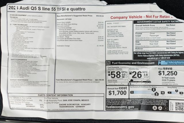 2024 Audi Q5 S line Premium 55 TFSI e quattro - 22951203 - 53