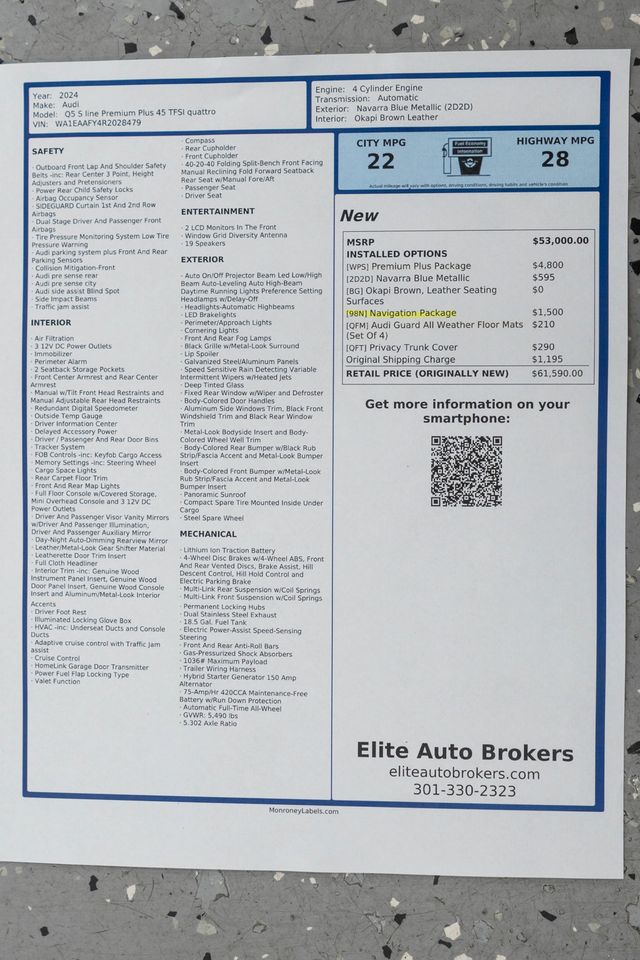 2024 Audi Q5 S line Premium Plus 45 TFSI quattro - 23095301 - 52
