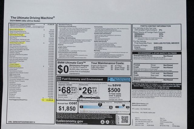 2024 BMW 3 Series 330e xDrive Plug-In Hybrid - 22932498 - 52