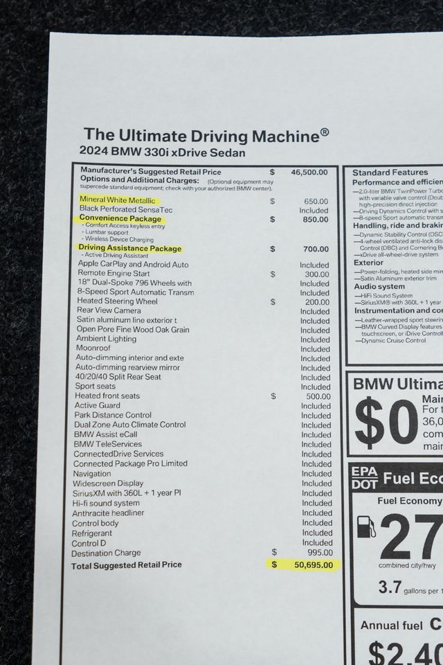 2024 BMW 3 Series 330i xDrive - 22955060 - 51