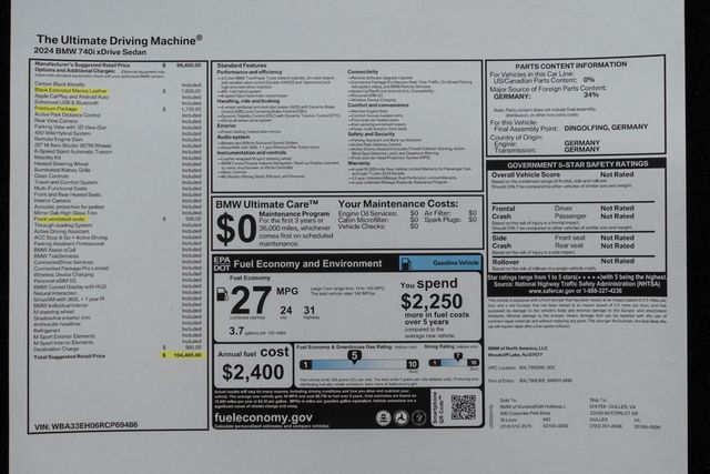 2024 BMW 7 Series 740i xDrive - 22984426 - 53