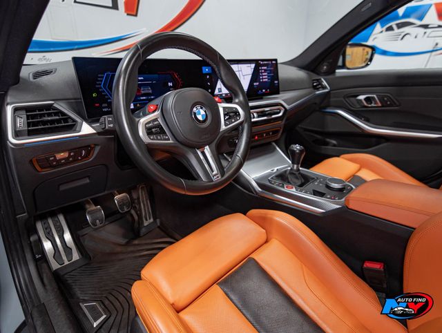 2024 BMW M3 CLEAN CARFAX, 1 OWNER, 6-SPD MANUAL, SUNROOF, NAVI, BACKUP CAM - 23003374 - 12