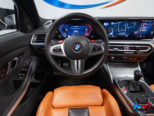 2024 BMW M3 CLEAN CARFAX, 1 OWNER, 6-SPD MANUAL, SUNROOF, NAVI, BACKUP CAM - 23003374 - 13