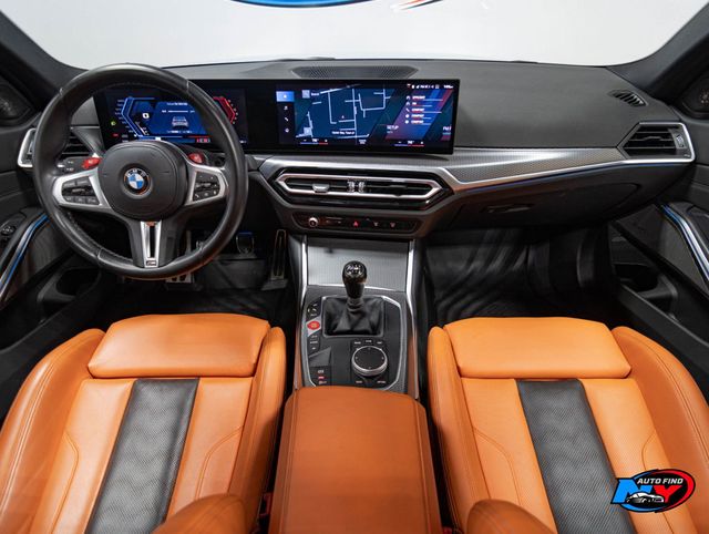 2024 BMW M3 CLEAN CARFAX, 1 OWNER, 6-SPD MANUAL, SUNROOF, NAVI, BACKUP CAM - 23003374 - 1