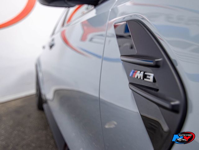 2024 BMW M3 CLEAN CARFAX, 1 OWNER, 6-SPD MANUAL, SUNROOF, NAVI, BACKUP CAM - 23003374 - 33