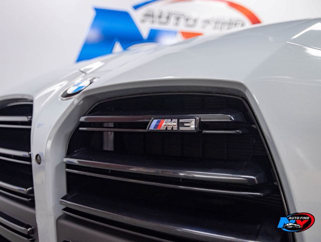 2024 BMW M3 CLEAN CARFAX, 1 OWNER, 6-SPD MANUAL, SUNROOF, NAVI, BACKUP CAM - 23003374 - 34