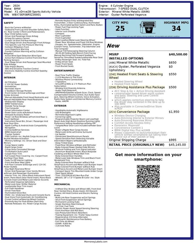 2024 BMW X1 xDrive28i Sports Activity Vehicle - 22995118 - 32