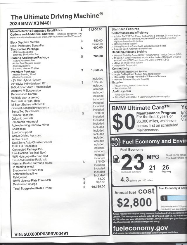 2024 BMW X3 M40i  - 22540754 - 18