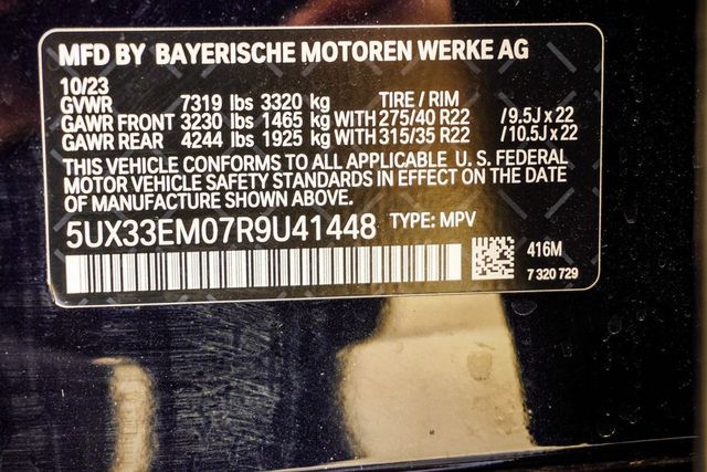 2024 BMW X7 M60i Sports Activity Vehicle - 23078247 - 41