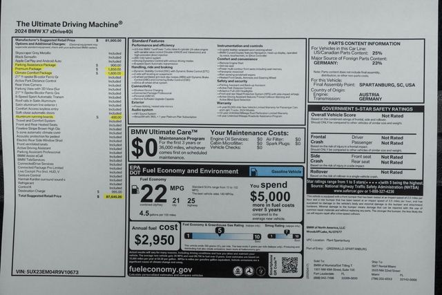 2024 BMW X7 xDrive40i Sports Activity Vehicle - 22933382 - 65