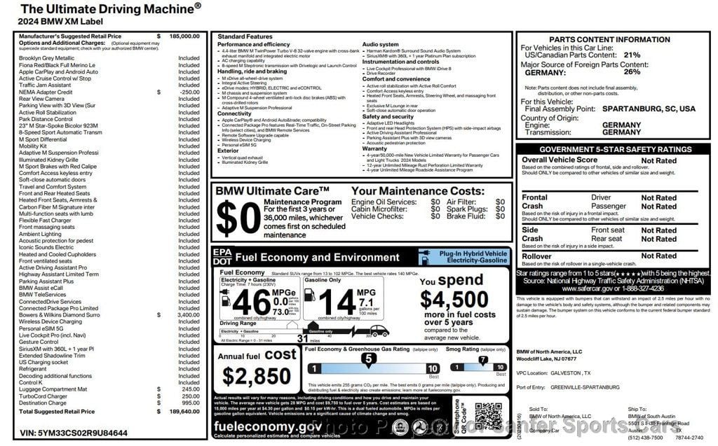 2024 BMW XM Label Red Sports Activity Vehicle - 22953502 - 51