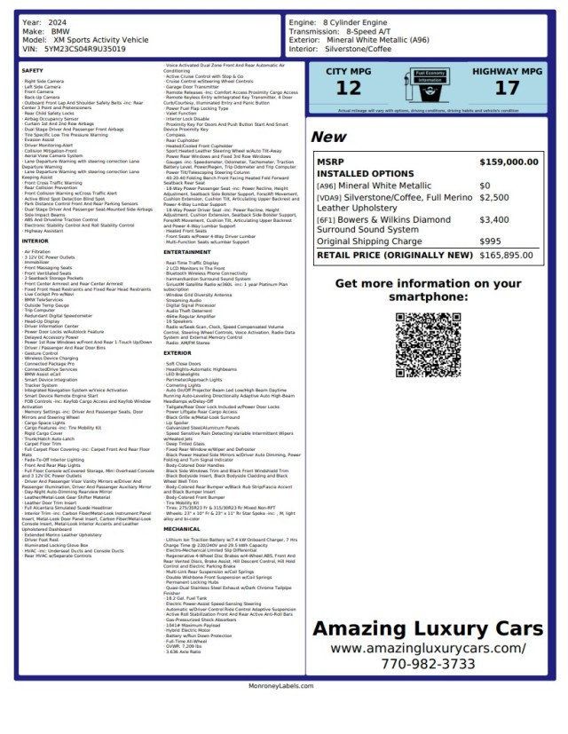 2024 BMW XM Sports Activity Vehicle - 23051472 - 22