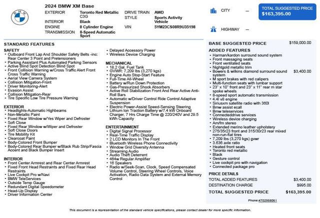2024 BMW XM Sports Activity Vehicle - 23056831 - 2