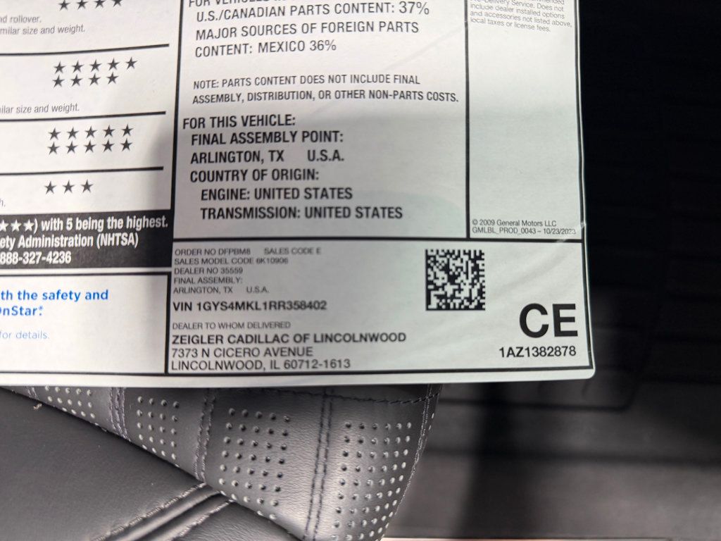 2024 Cadillac Escalade ESV 4WD 4dr Premium Luxury Platinum - 23033795 - 43