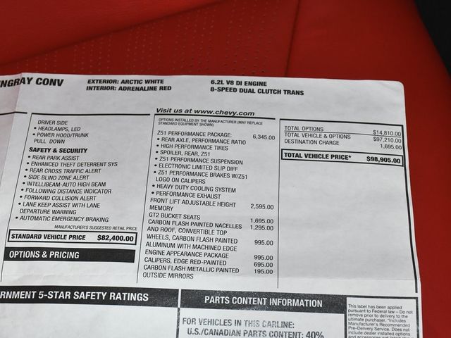 2024 Chevrolet Corvette Stingray - 22934759 - 61