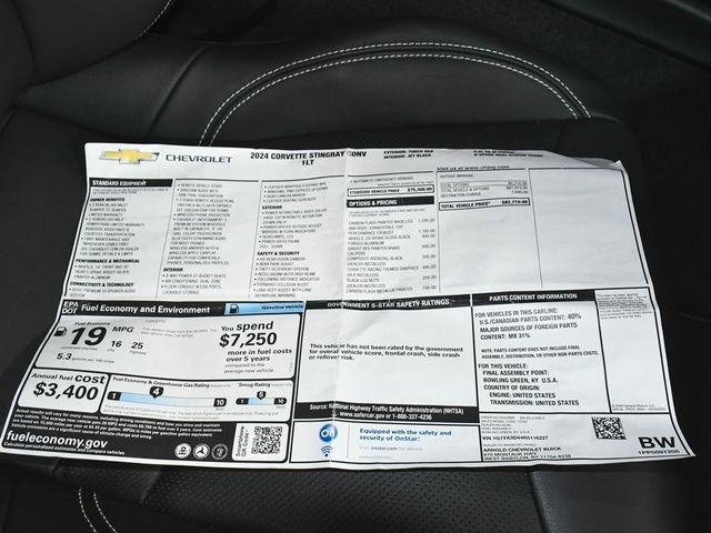 2024 Chevrolet Corvette Stingray - 23030770 - 53