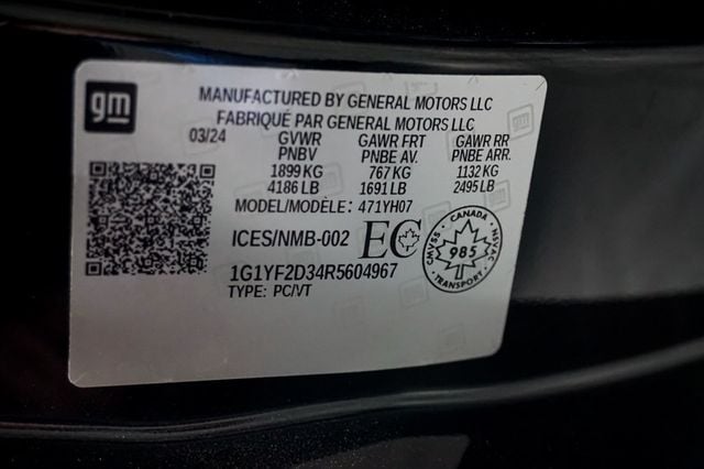 2024 Chevrolet Corvette *Z06 3LZ* *Z07-Performance Pkg* *Carbon Aero Pkg* *Comp-Seats* - 23069385 - 19