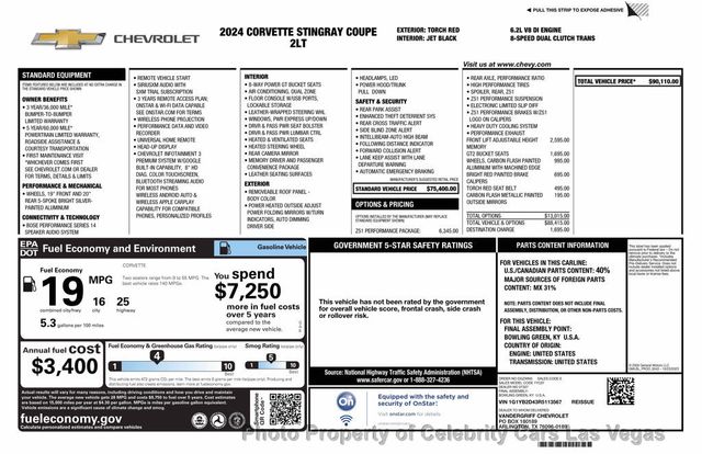 2024 Chevrolet Corvette Z51, $90K MSRP, front lift, warranty - 22984679 - 9