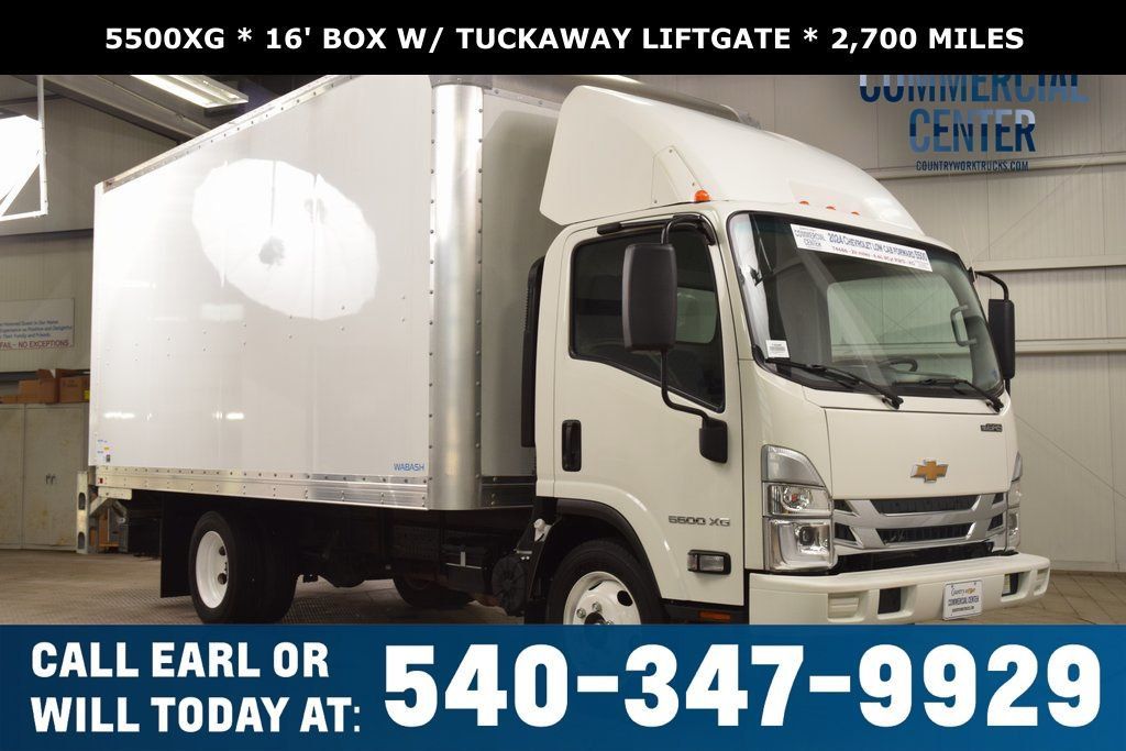 2024 Chevrolet Low Cab Forward 5500 XG 5500XG * 6.6 V8 * 16' BOX W/ TUCKAWAY LIFTGATE * 2,700 MILES! - 22958666 | Video 1