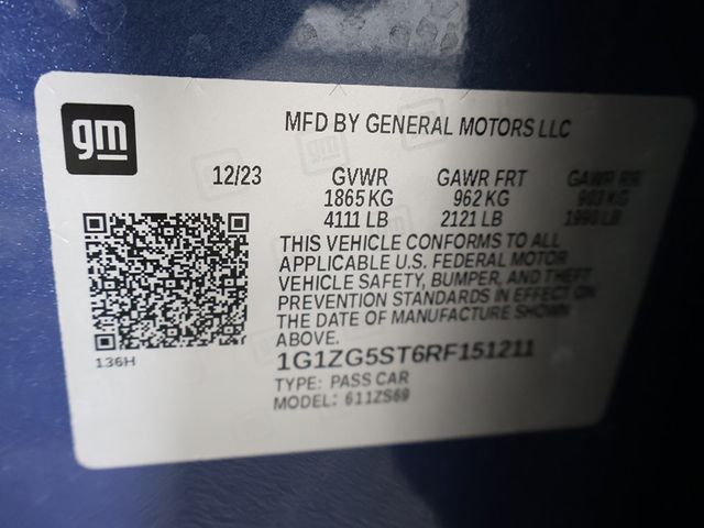 2024 Chevrolet Malibu 4dr Sedan RS - 22918845 - 45