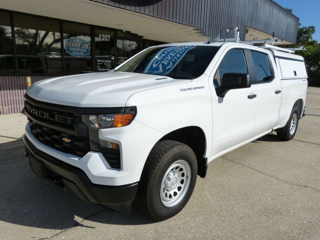 2024 Chevrolet Silverado 1500 2.7L 4CYL TURBO GAS*4X4*CREW CAB*TOPPER W/ "DECKED" BEDSLIDE! - 23102253 - 1