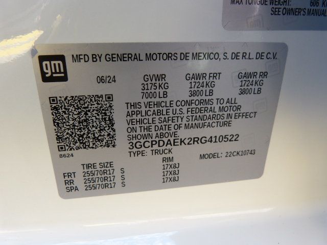 2024 Chevrolet Silverado 1500 2.7L 4CYL TURBO GAS*4X4*CREW CAB*TOPPER W/ "DECKED" BEDSLIDE! - 23102253 - 54