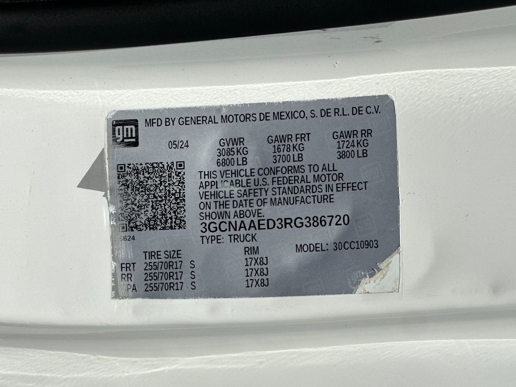 2024 Chevrolet Silverado 1500 2WD Reg Cab 140" Work Truck - 22979164 - 17