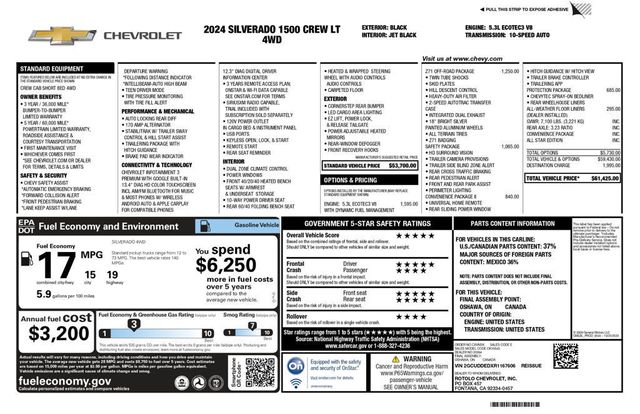 2024 Chevrolet Silverado 1500 4X4 Crew Cab LT Z71 Off Road Package All Star Edition - 22975101 - 12