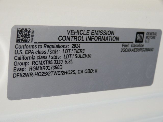 2024 Chevrolet Silverado 1500 5.3L V8 GAS*2WD REG CAB 140" WB*WORK TRUCK*8FT BED*TOW PACKAGE - 22934658 - 29