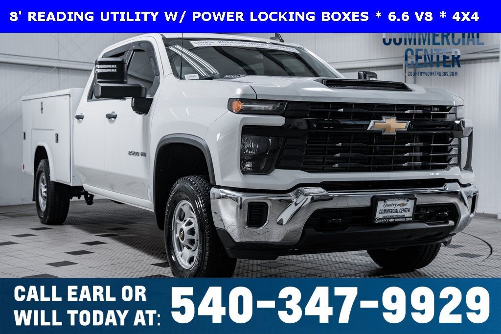 2024 Chevrolet Silverado 2500HD 2500HD CREW 4X4 * 6.6 V8 * READING UTILITY * 1 OWNER - 22503077 - 0