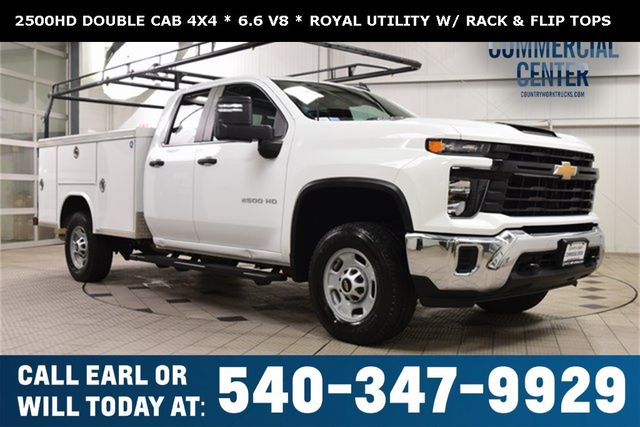 2024 Chevrolet Silverado 2500HD 2500HD DOUBLE CAB 4X4 * 6.6 V8 * ROYAL UTILITY * RACK & FLIP TOP - 22961427 | Video 1