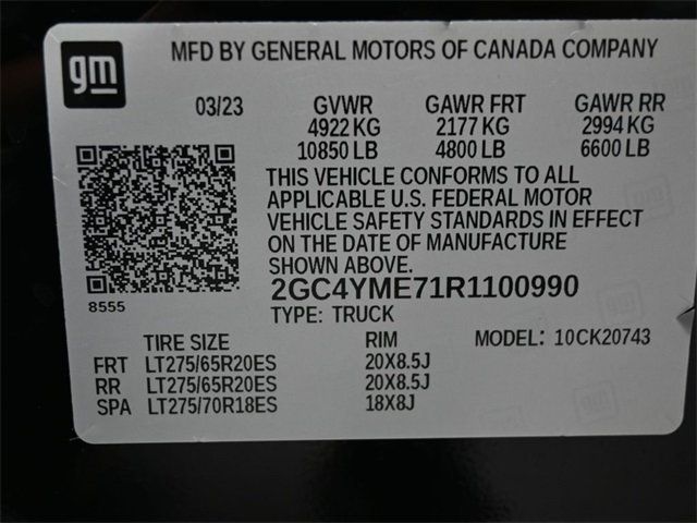 2024 Chevrolet Silverado 2500HD 4WD Crew Cab 159" Custom - 22921133 - 3