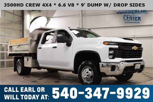 2024 Chevrolet Silverado 3500HD 3500HD CREW 4X4 * 6.6 V8 * 9' DUMP W/DROP SIDES * 16K MILES - 22934794 | Video 1